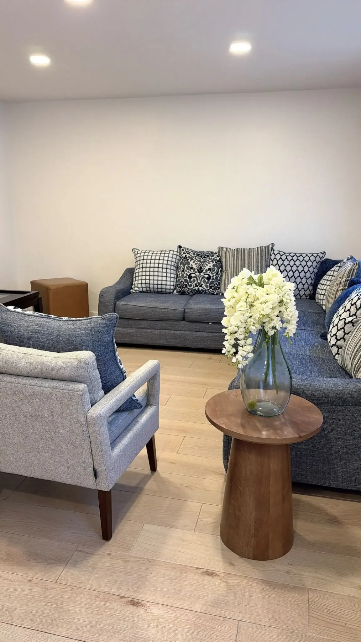 Palmas Pad furnished living area with seating